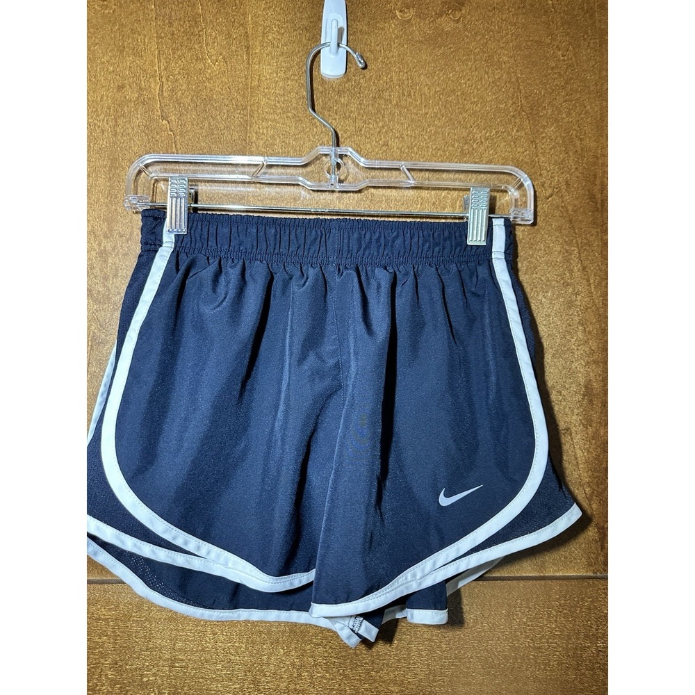 Nike Dri-FIT Tempo Running Shorts Women's Small Navy Blue Athletic Lined Gym